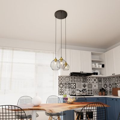 Emibig Lighting Taklampa NANDO 3PREM BL GULD