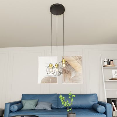 Emibig Lighting Taklampa NANDO 3PREM BL GULD