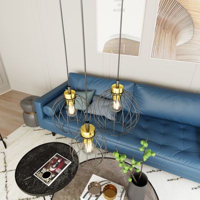 Emibig Lighting Taklampa NANDO 3PREM BL GULD
