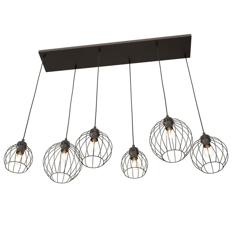 Emibig Lighting Taklampa NANDO 6 BL
