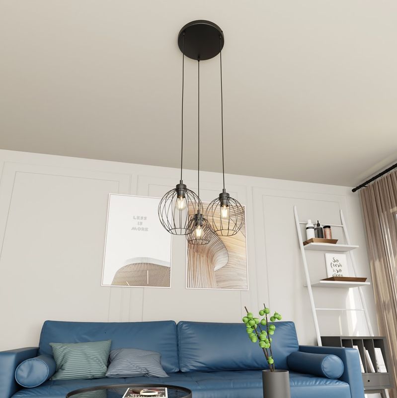 Emibig Lighting Taklampa NANDO 3PREM BL