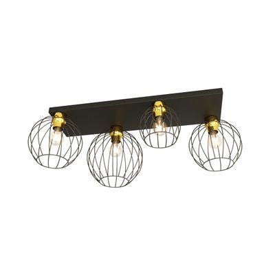 Emibig Lighting Taklampa NEST 4 BL GULD