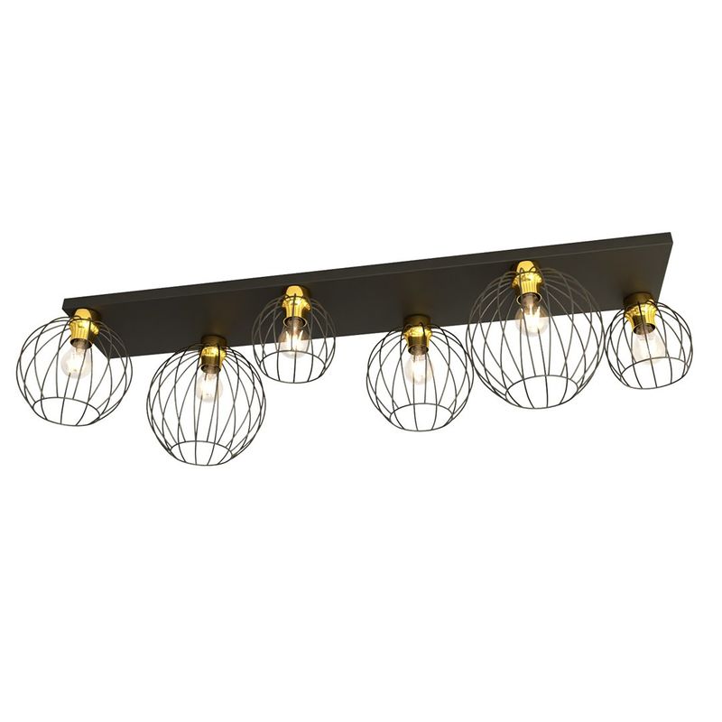 Emibig Lighting Taklampa NEST 6 BL GULD