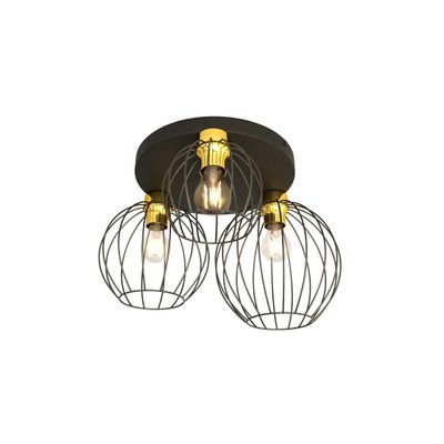 Emibig Lighting Taklampa NEST 3PREM BL GULD