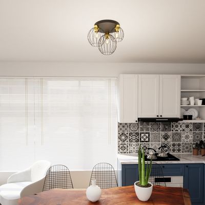 Emibig Lighting Taklampa NEST 3PREM BL GULD