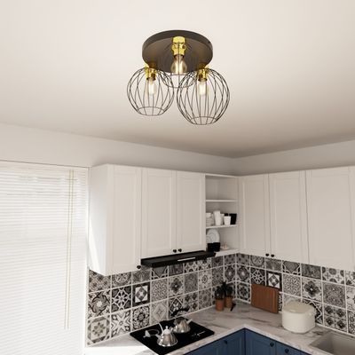 Emibig Lighting Taklampa NEST 3PREM BL GULD