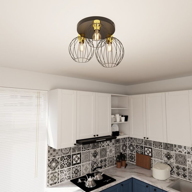 Emibig Lighting Taklampa NEST 3PREM BL GULD