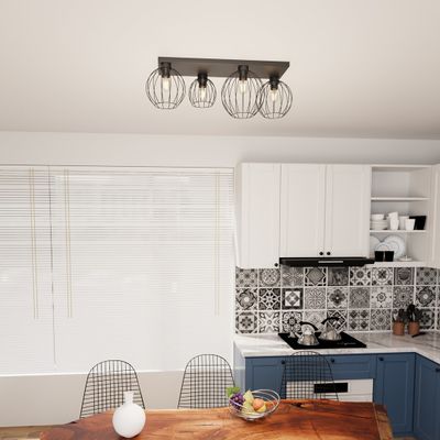 Emibig Lighting Taklampa NEST 4 BL