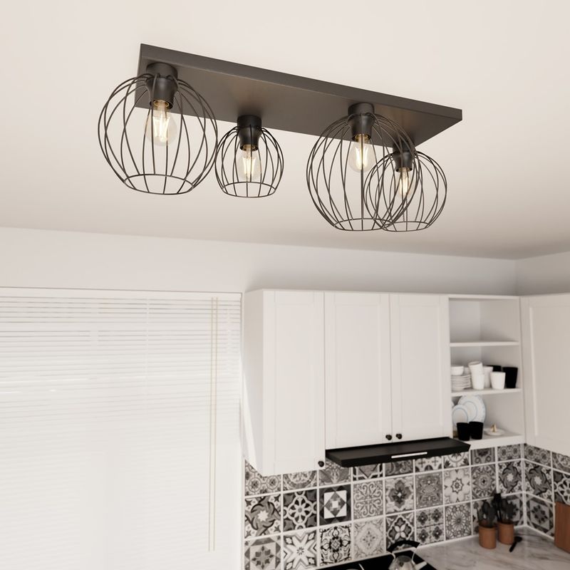 Emibig Lighting Taklampa NEST 4 BL