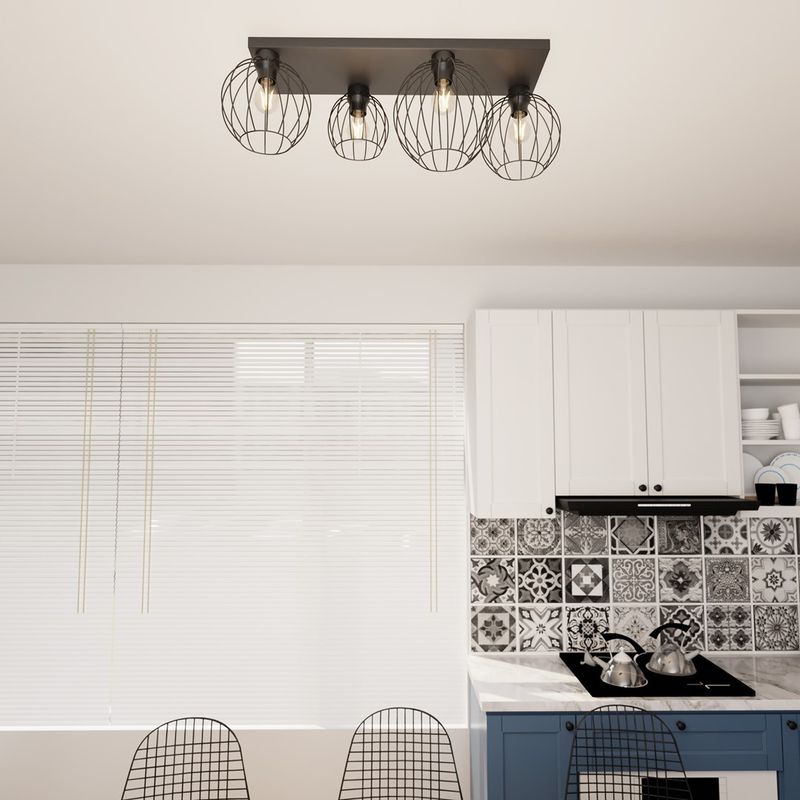 Emibig Lighting Taklampa NEST 4 BL