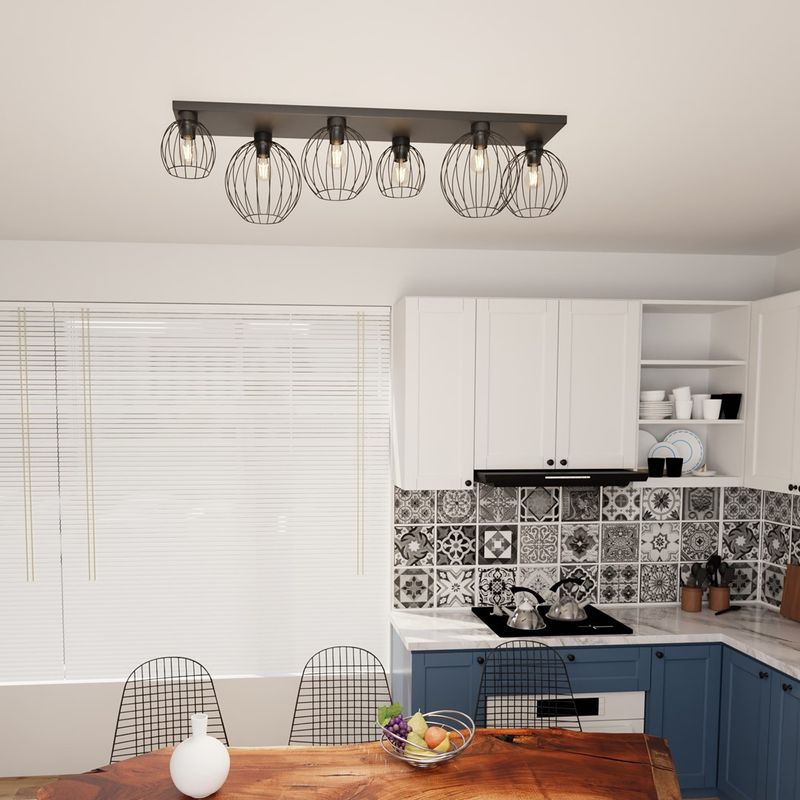 Emibig Lighting Taklampa NEST 6 BL