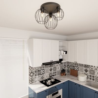 Emibig Lighting Taklampa NEST 3PREM BL