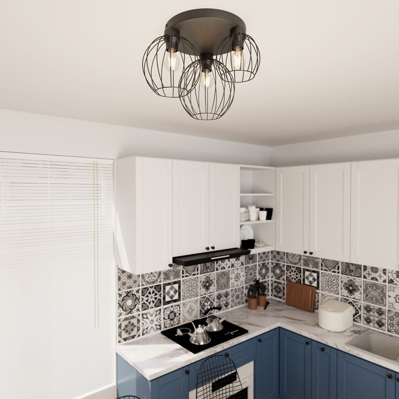 Emibig Lighting Taklampa NEST 3PREM BL