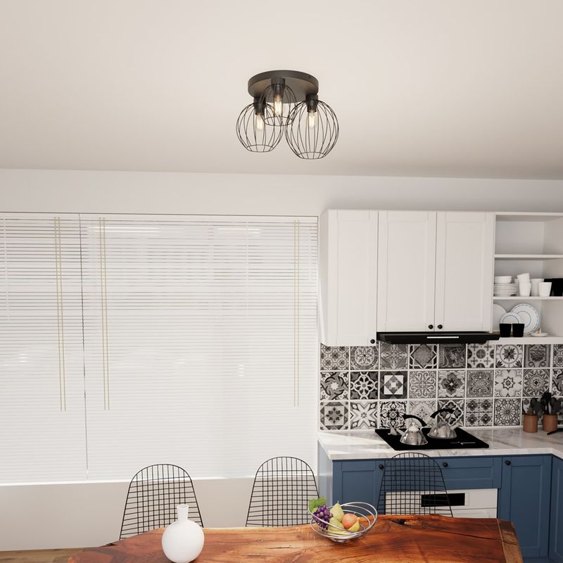 Emibig Lighting Taklampa NEST 3PREM BL