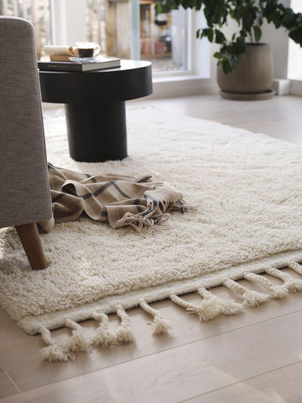 Svanefors Uma Ullmatta Offwhite 170x240 cm