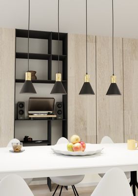 Emibig Lighting Taklampa ROSA 4 BL