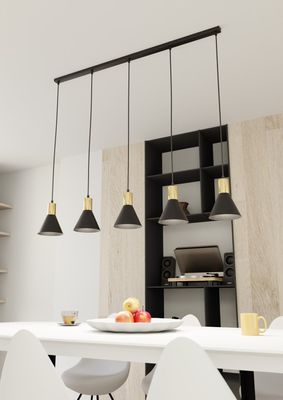 Emibig Lighting Taklampa ROSA 5 BL