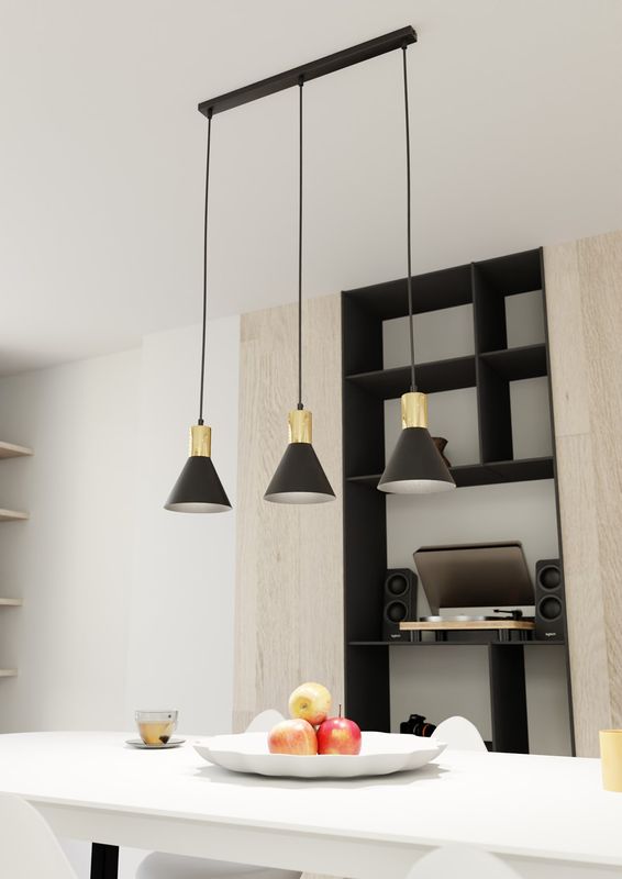 Emibig Lighting Taklampa ROSA 3 BL