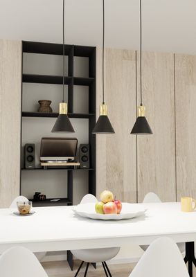 Emibig Lighting Taklampa ROSA 3 BL