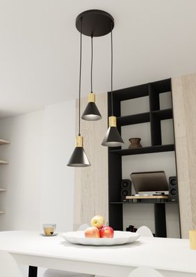 Emibig Lighting Taklampa ROSA 3 PREM BL