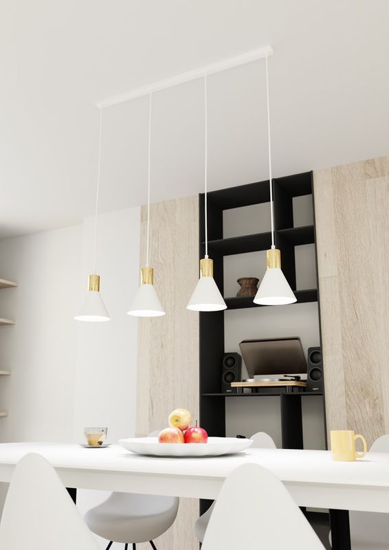Emibig Lighting Taklampa ROSA 4 WH
