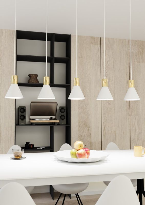 Emibig Lighting Taklampa ROSA 5 WH