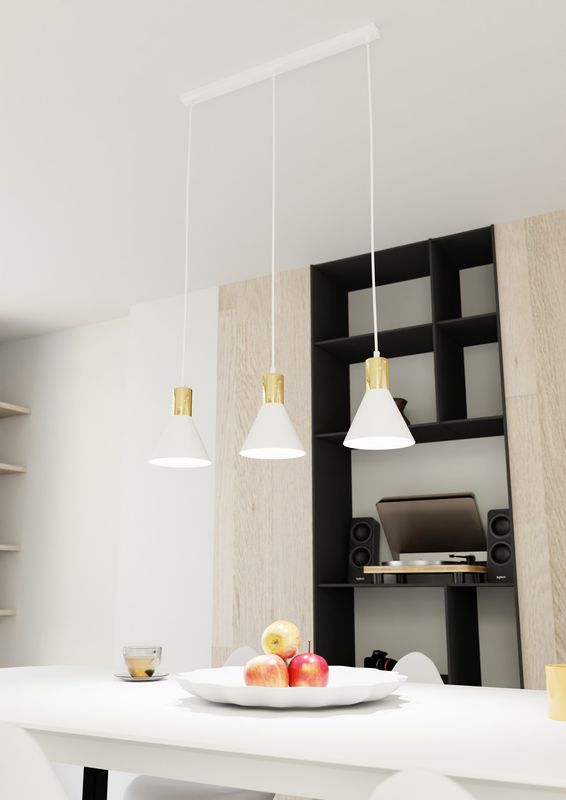 Emibig Lighting Taklampa ROSA 3 WH