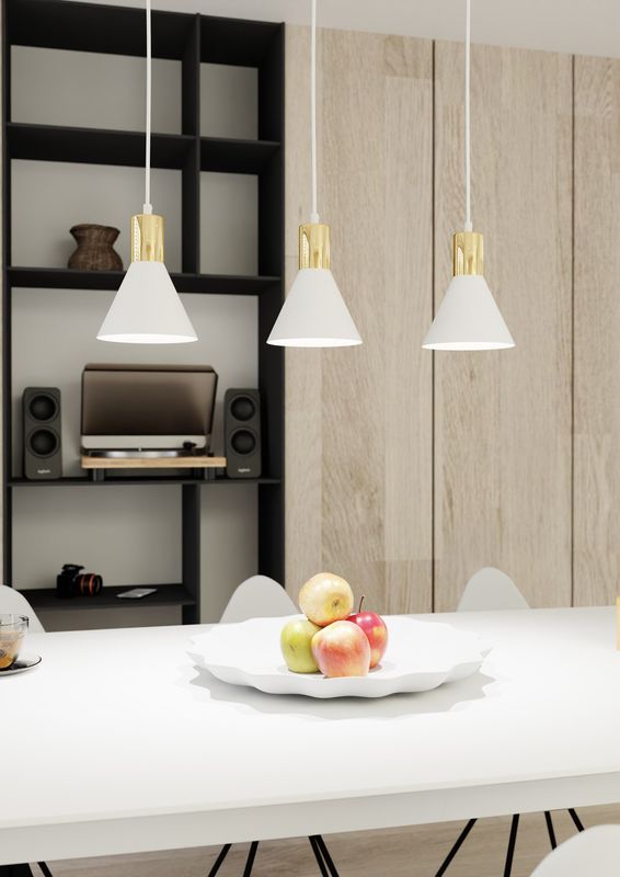 Emibig Lighting Taklampa ROSA 3 WH