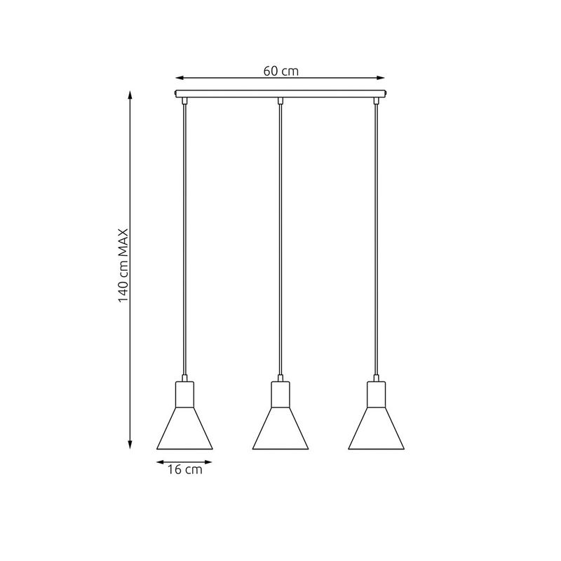 Emibig Lighting Taklampa ROSA 3 WH