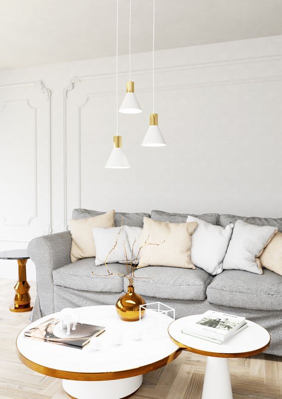 Emibig Lighting Taklampa ROSA 3 PREM VIT