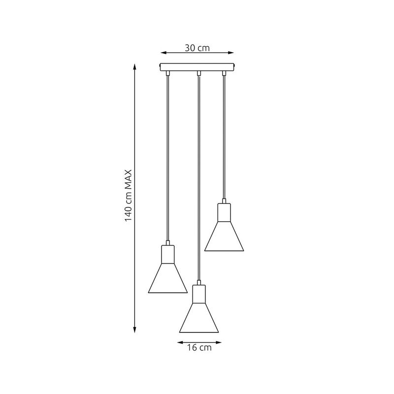 Emibig Lighting Taklampa ROSA 3 PREM VIT