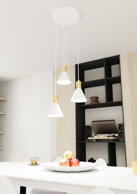 Emibig Lighting Taklampa ROSA 3 PREM VIT