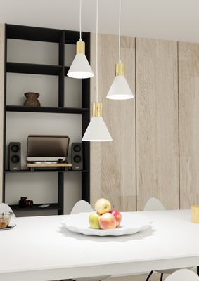Emibig Lighting Taklampa ROSA 3 PREM VIT