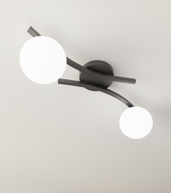 Emibig Lighting Taklampa OPUS 2 BL OPAL