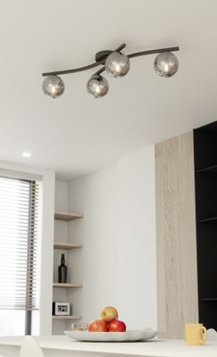 Emibig Lighting Taklampa OPUS 4 BL GRAFIT