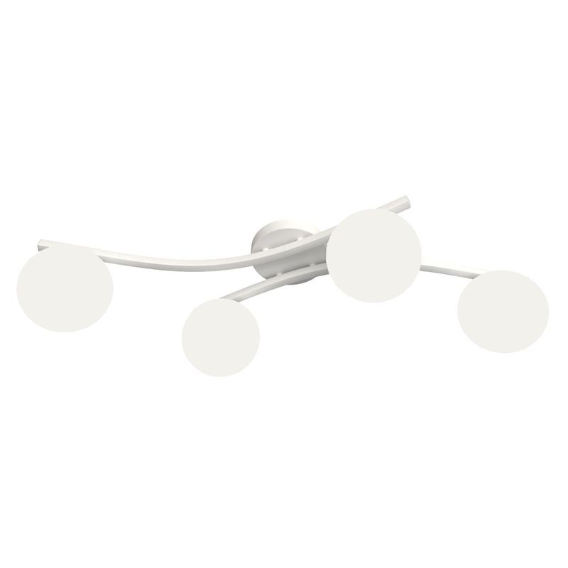 Emibig Lighting Taklampa OPUS 4 WH OPAL