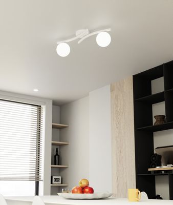 Emibig Lighting Taklampa OPUS 2 WH OPAL