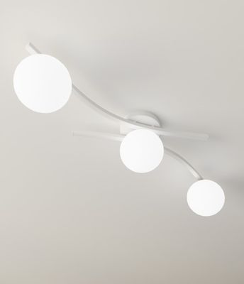 Emibig Lighting Taklampa OPUS 3 WH OPAL