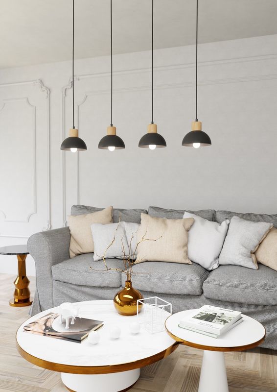 Emibig Lighting Taklampa SECO 4 BL