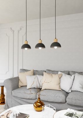 Emibig Lighting Taklampa SECO 3 BL