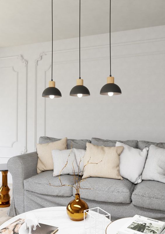 Emibig Lighting Taklampa SECO 3 BL