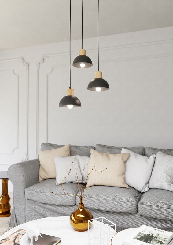Emibig Lighting Taklampa SECO 3 PREM BL