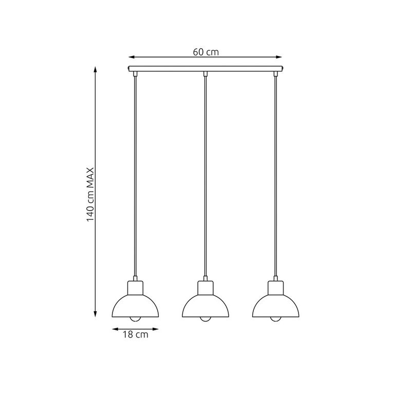 Emibig Lighting Taklampa SECO 3 WH