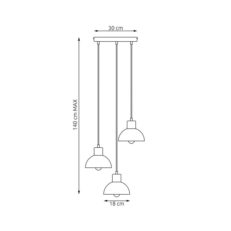 Emibig Lighting Taklampa SECO 3 PREM WH