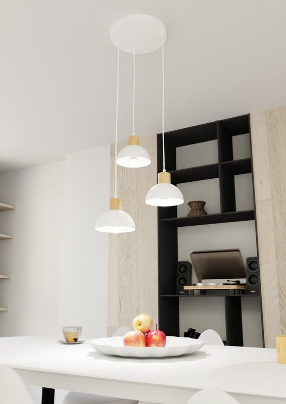 Emibig Lighting Taklampa SECO 3 PREM WH