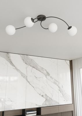 Emibig Lighting Taklampa VIBRA 4 BL OPAL