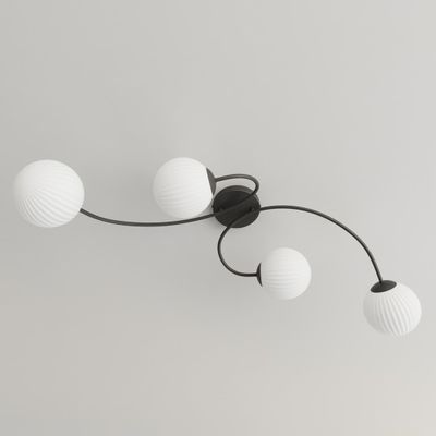 Emibig Lighting Taklampa VIBRA 4 BL OPAL