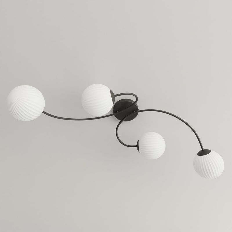 Emibig Lighting Taklampa VIBRA 4 BL OPAL