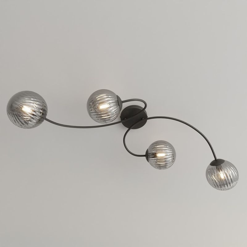 Emibig Lighting Taklampa VIBRA 4 BL GRAFIT