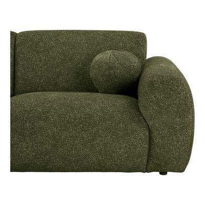 House Nordic Clyde Loungesoffa - Loungesoffa med två dynor, vänstervänd, olivgrön